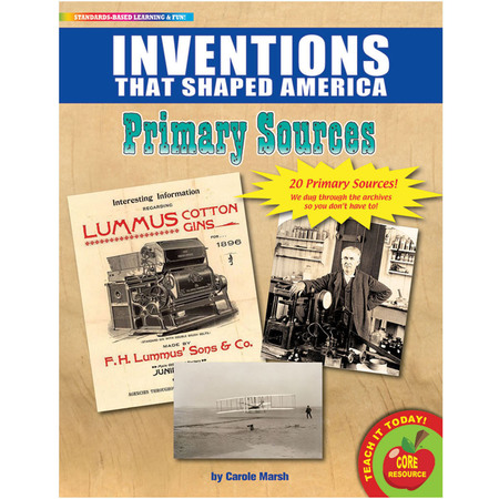 Gallopade Primary Sources Pack, Inventions That Shaped America PSPINV